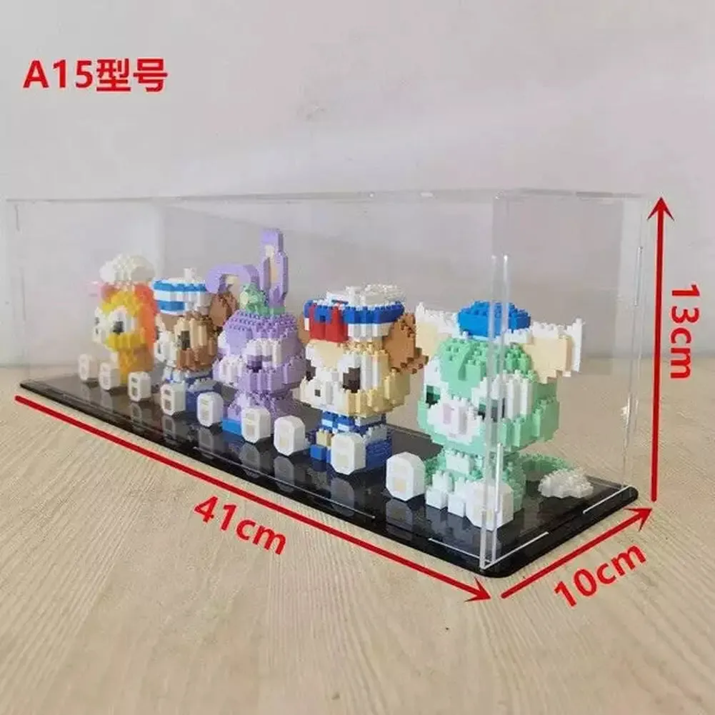 MOC  Compatible  *A* Transparent Acrylic Display Box For Micro Building Blocks 36 Styles Dustproof Mini Bricks Toy Collection Showcase Box (No Model)