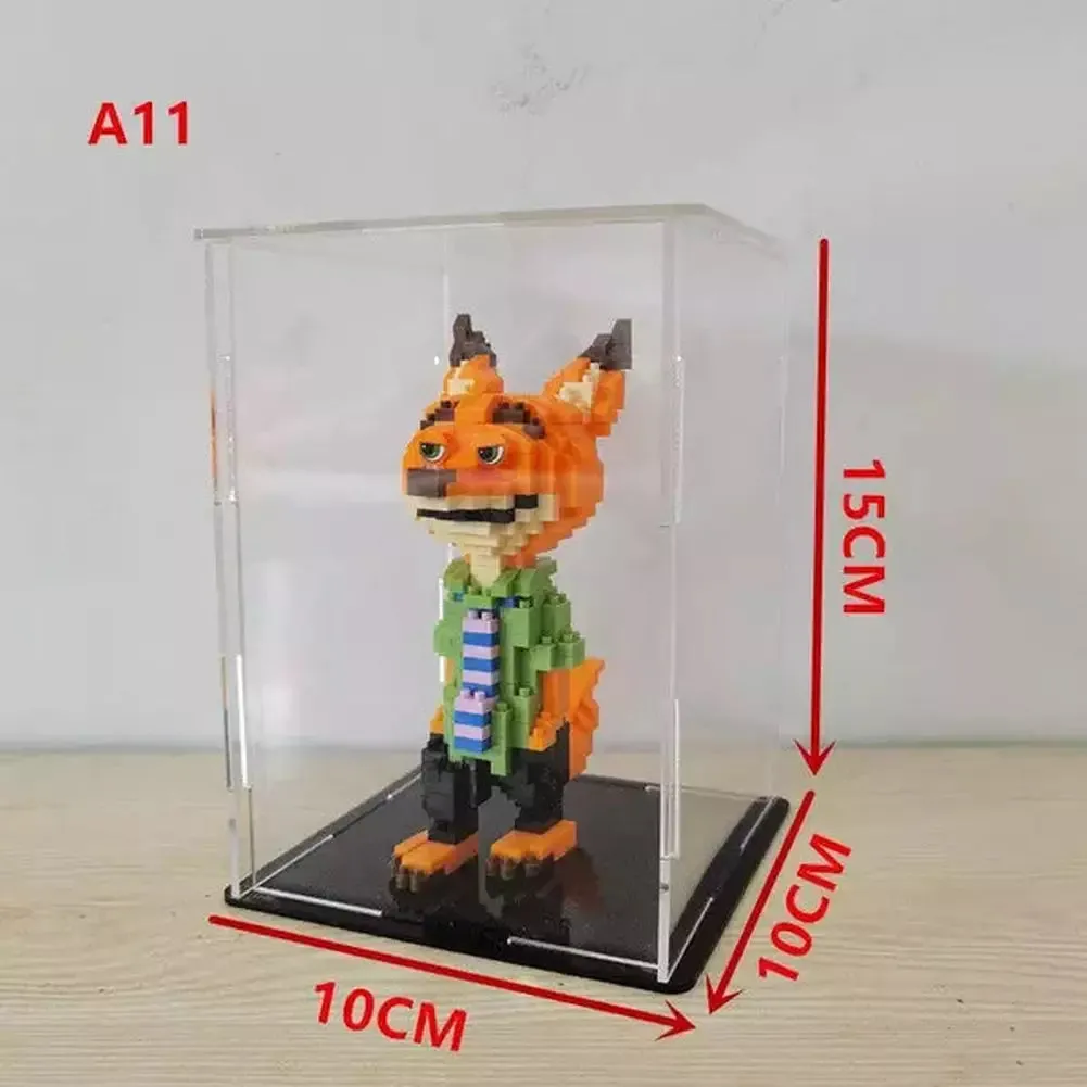 MOC  Compatible  *A* Transparent Acrylic Display Box For Micro Building Blocks 36 Styles Dustproof Mini Bricks Toy Collection Showcase Box (No Model)
