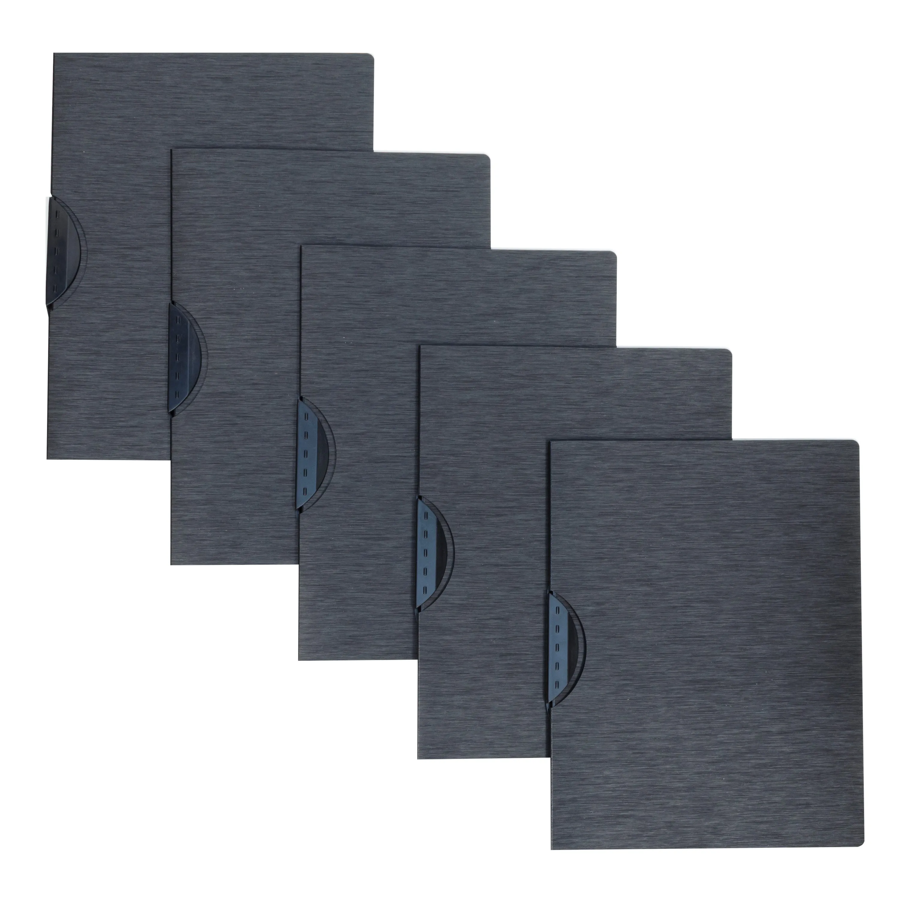 Modern Metallic Executive Style Report Cover, Brilliant Black, 5/PK, 33311
