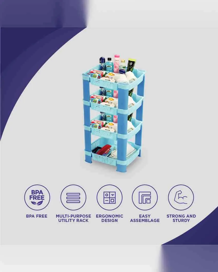 Multi-Purpose 4-Tier Rack Organizer | 11 x 13 x 30 inches