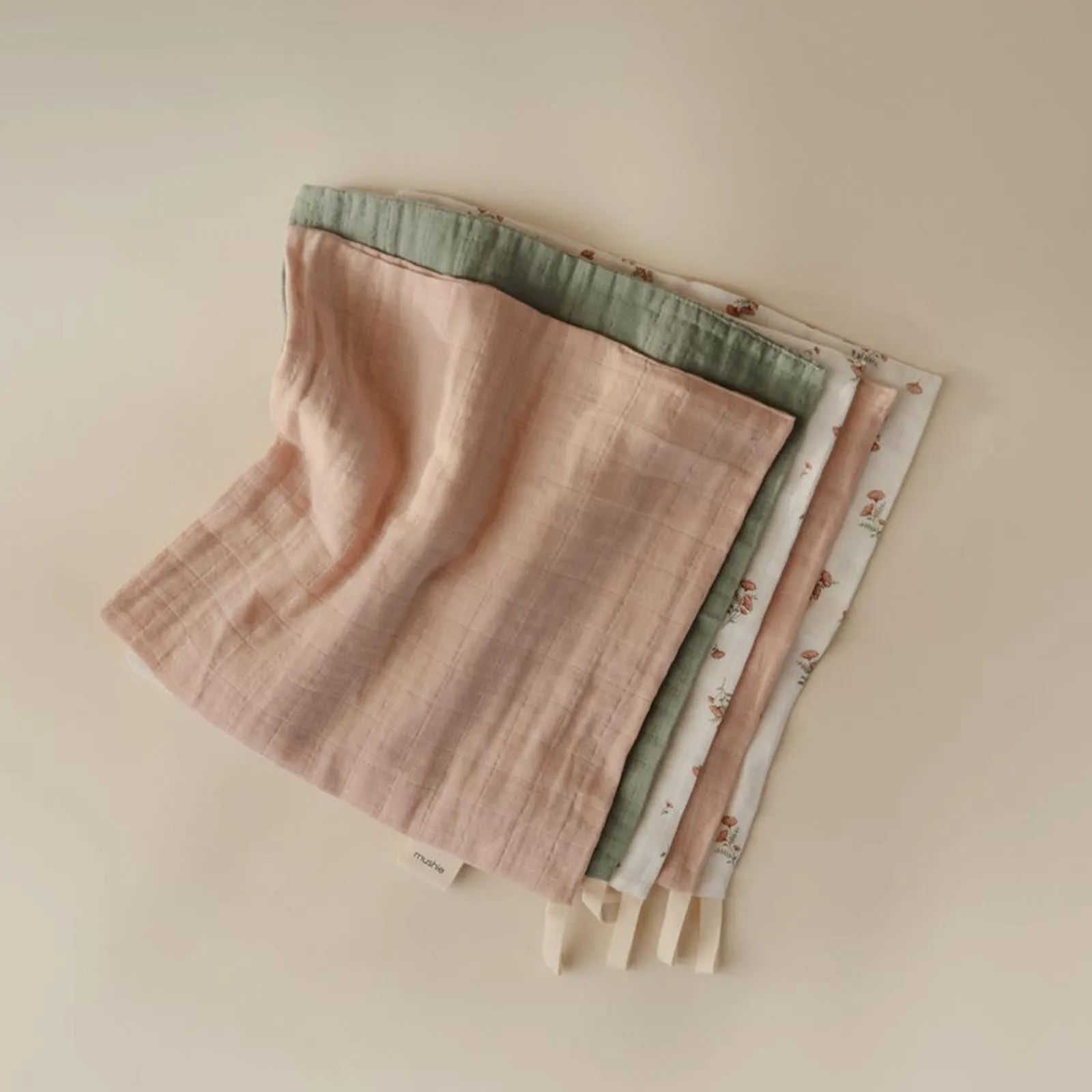 Mushie Muslin Cotton Washcloth 5-Pack
