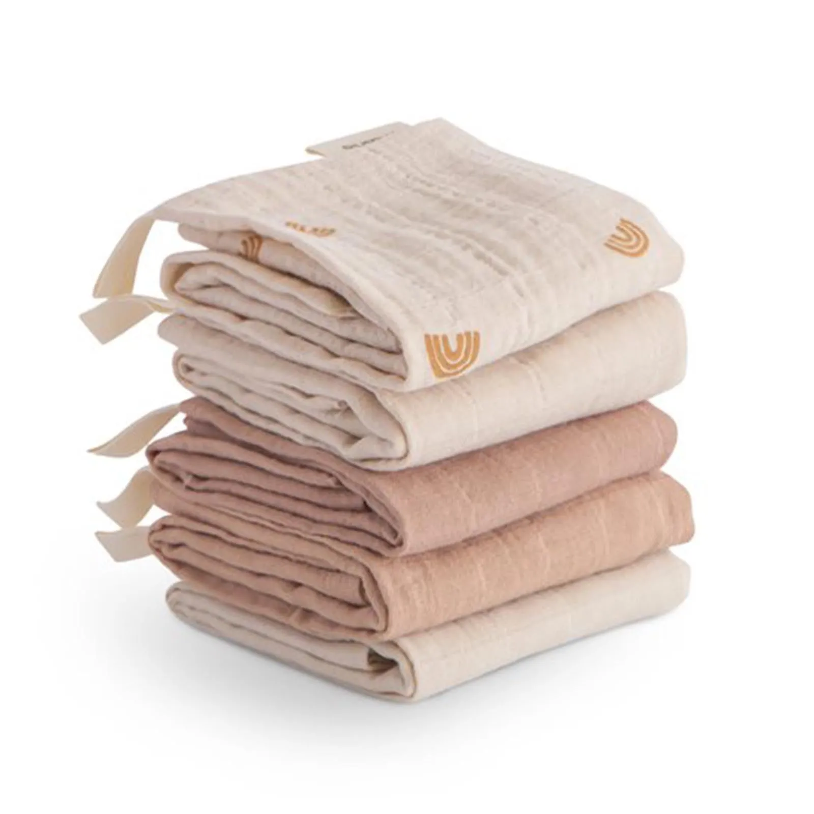 Mushie Muslin Cotton Washcloth 5-Pack