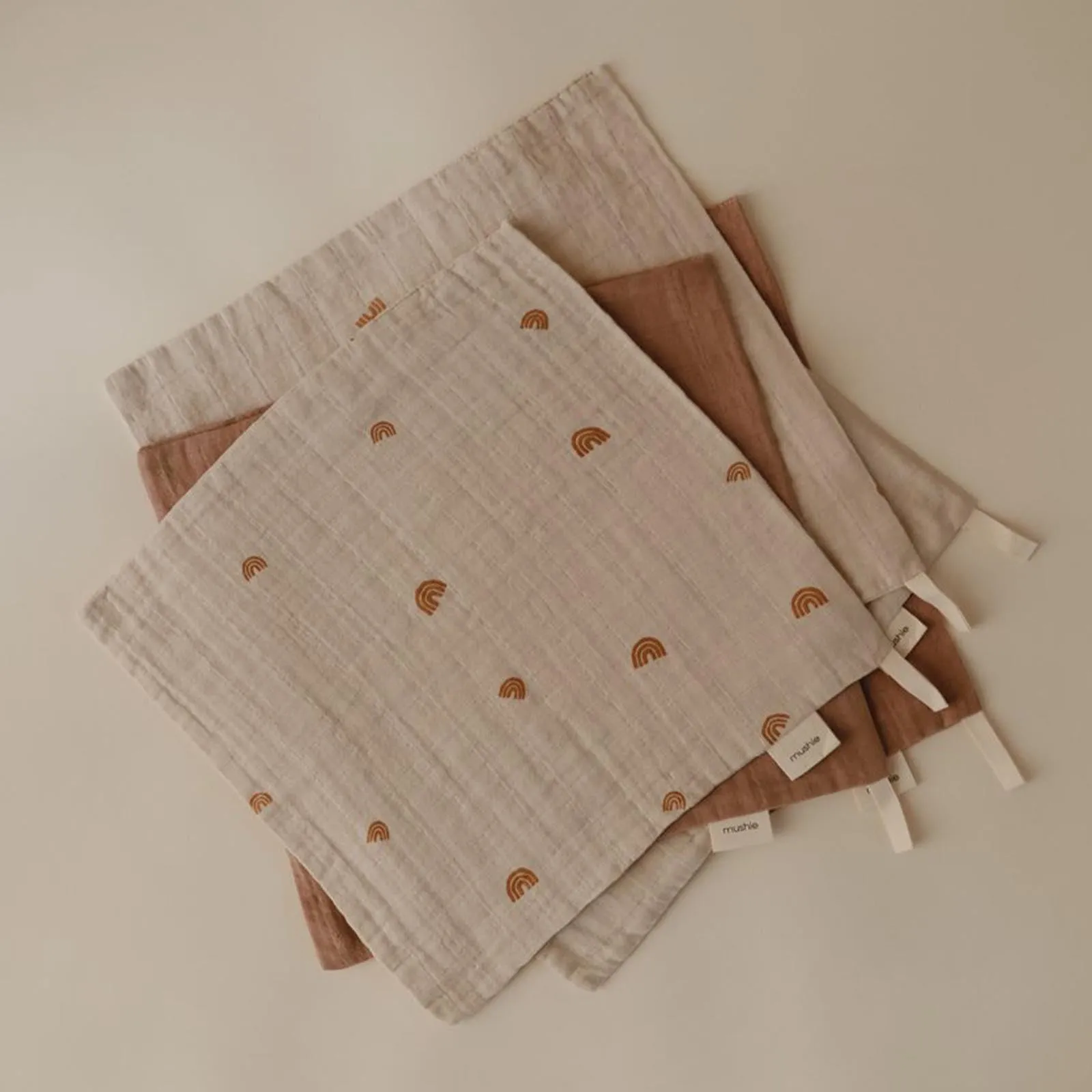 Mushie Muslin Cotton Washcloth 5-Pack