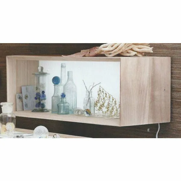 Natural Kiri Light Box Wall