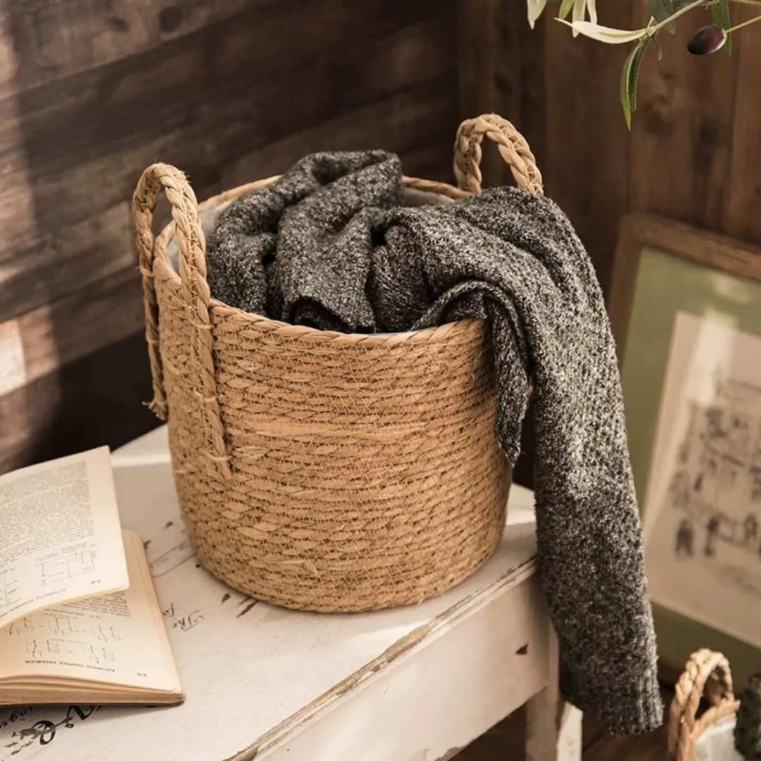 Norea  Hand Made Seagrass Woven Plant Basket