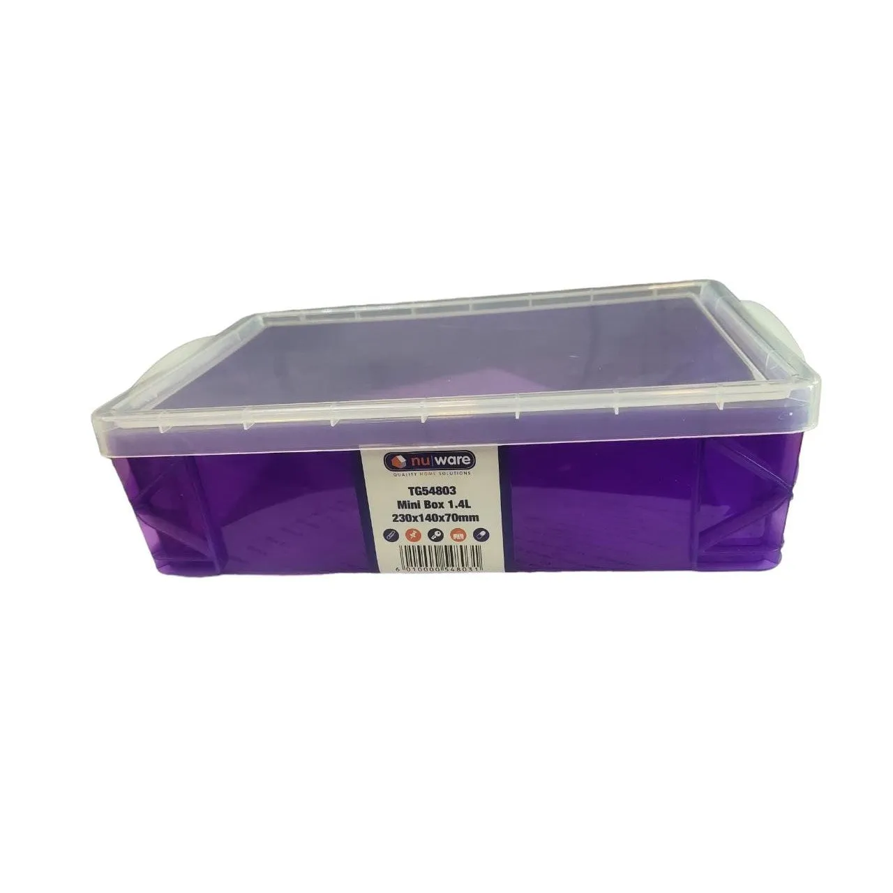 Nu ware Plastic Storage Box Mini 1.4L 230x140x70mm