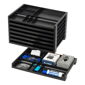 Organizer Tray, 8 Pack, Black
