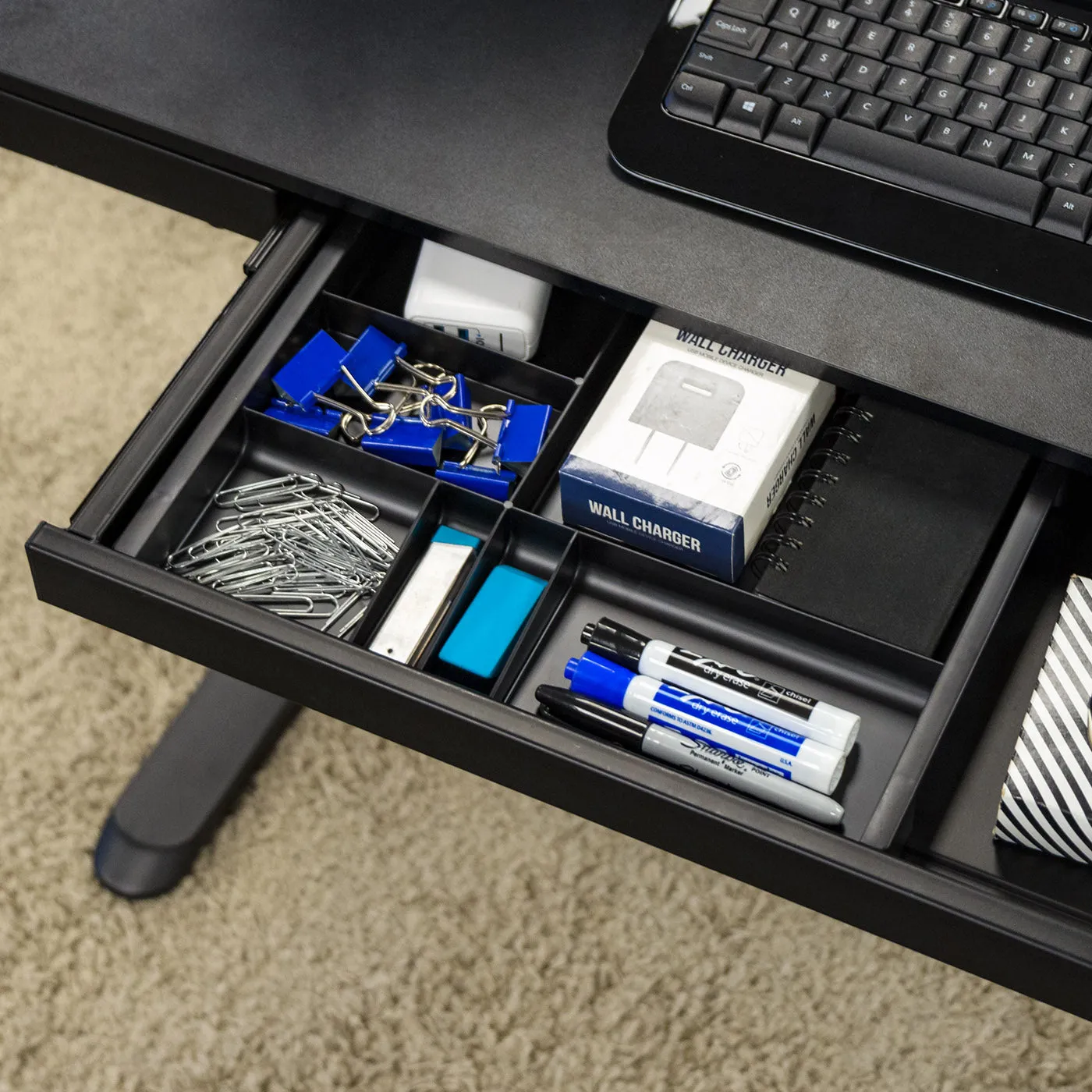 Organizer Tray, 8 Pack, Black