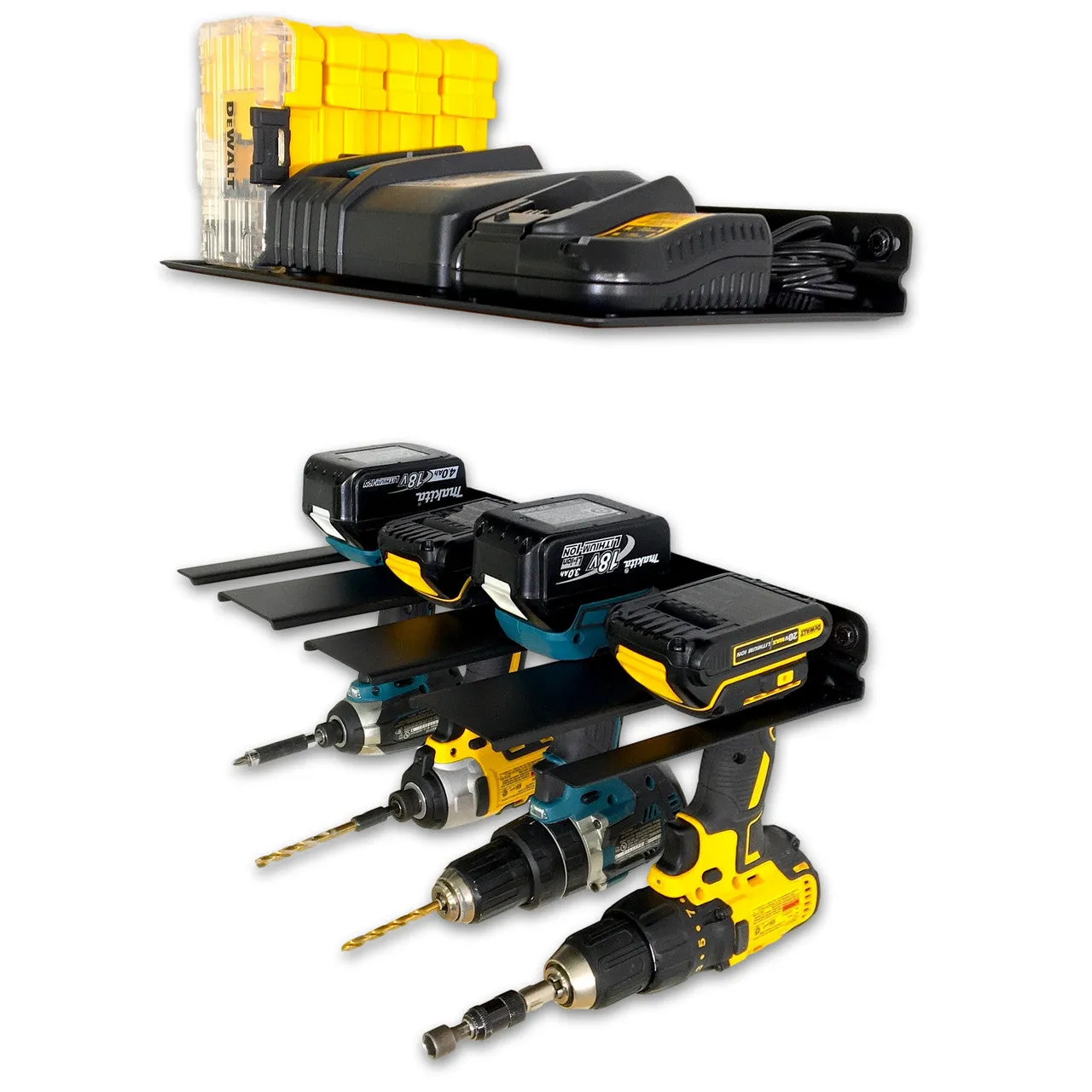 OUTLET | Grundy Garage Tool Organizer | Holds 4 Drills   Drillbits