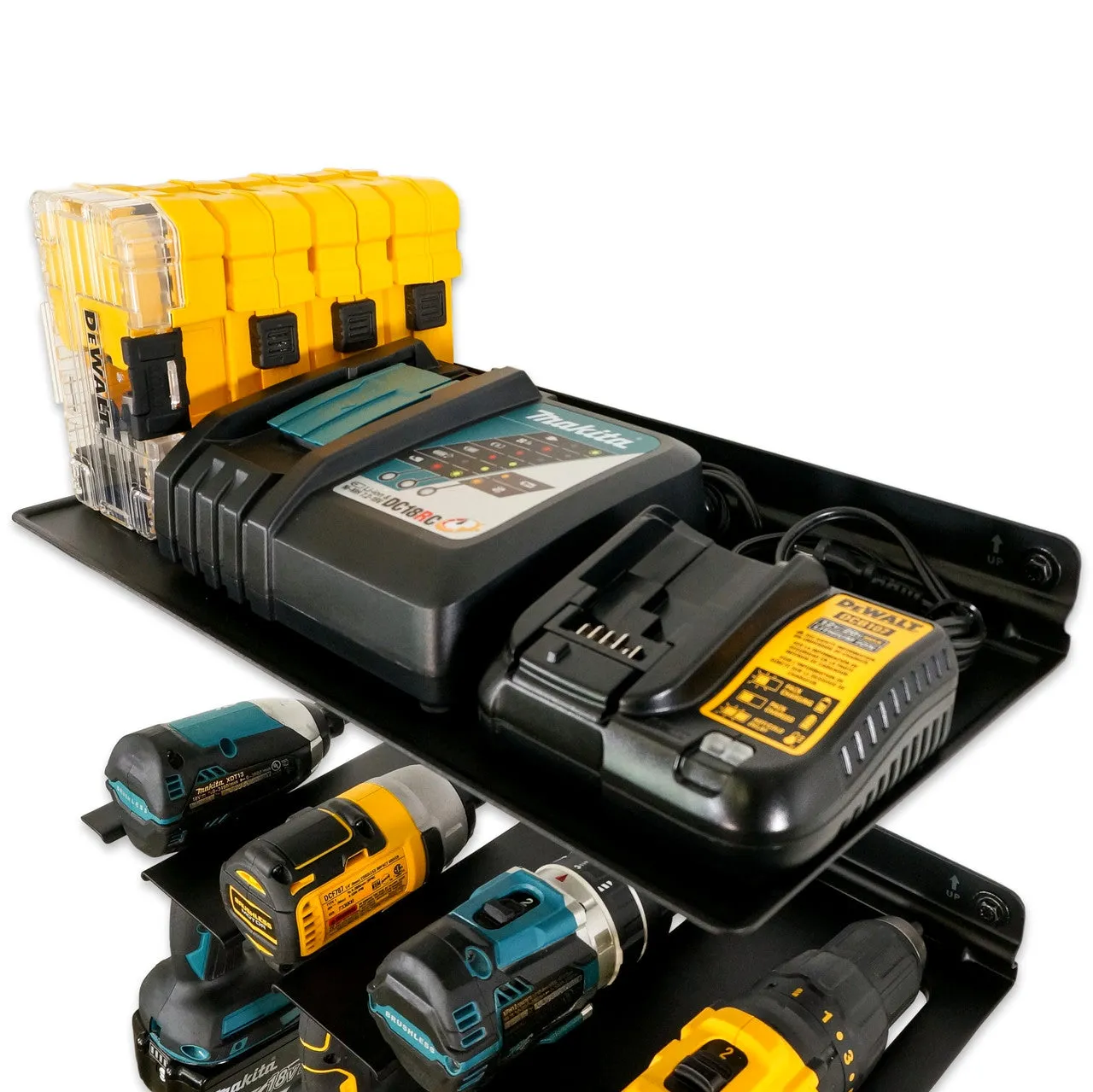 OUTLET | Grundy Garage Tool Organizer | Holds 4 Drills   Drillbits