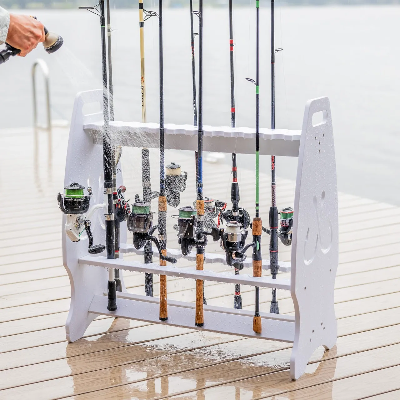 OUTLET | Marlin Fishing Rod Storage Stand | Holds up to 24 Rods