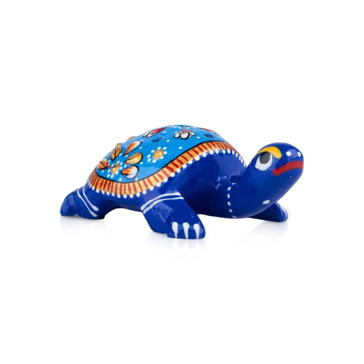 Painted Agarbathi Stand - 1 x 2.5 Inches | Aluminium Agarbatti Holder/ Tortoise Design Incense Stick Holder