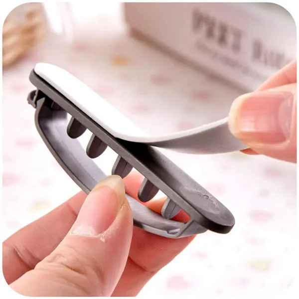 Plastic Cord Wire Line Organizer Clips Line USB Charger Cable Holder Desk -3PCS - Black