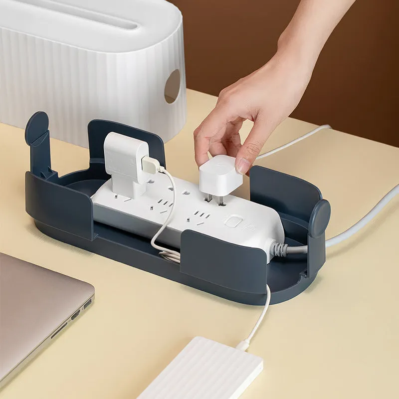 Power Strip Wire Case Cable Storage Box Anti Dust Charger Socket Organizer