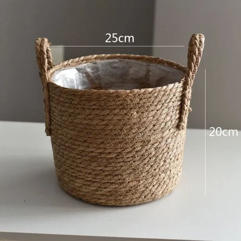 Rattan Storage Box - Storage Basket - Woven Basket- Seagrass Basket - Handmade Organizer Basket - Wicker Storage - Toy Trunk - Laundry Eco