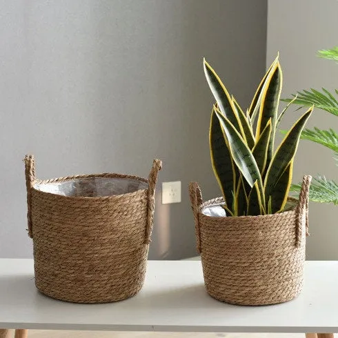 Rattan Storage Box - Storage Basket - Woven Basket- Seagrass Basket - Handmade Organizer Basket - Wicker Storage - Toy Trunk - Laundry Eco