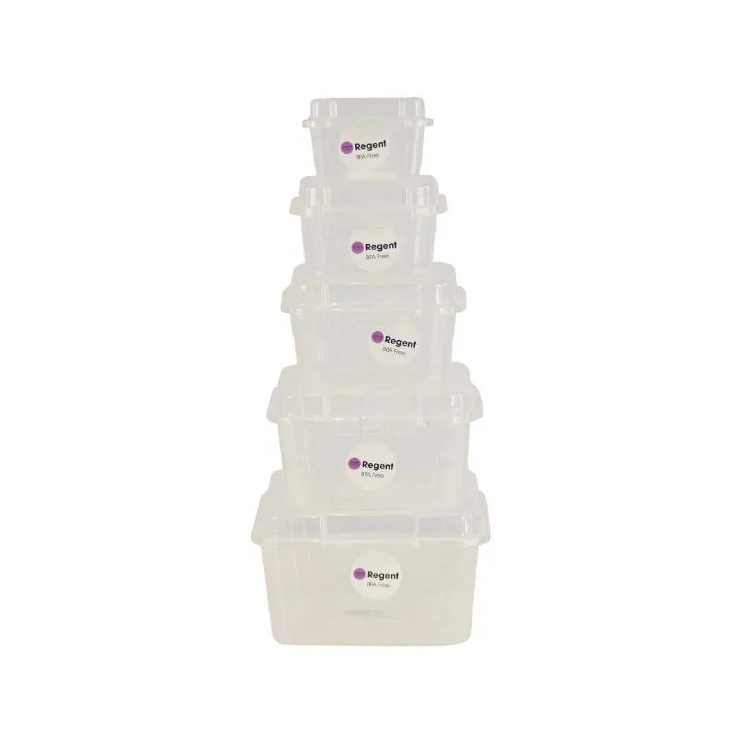 Regent Plastic Kempy Storage Utility Container Box Clear 2.1L 84004