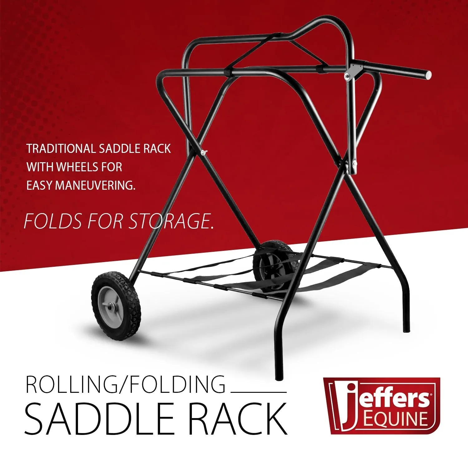 Rolling Folding Saddle Rack
