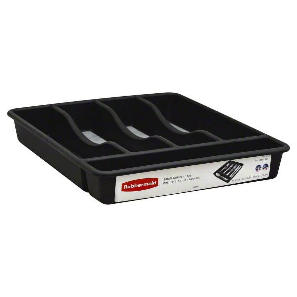 Rubbermaid, Silverware Organizer, Small, Black
