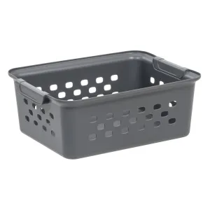 Small Organizer Storage Basket, Gray, Pack of 10