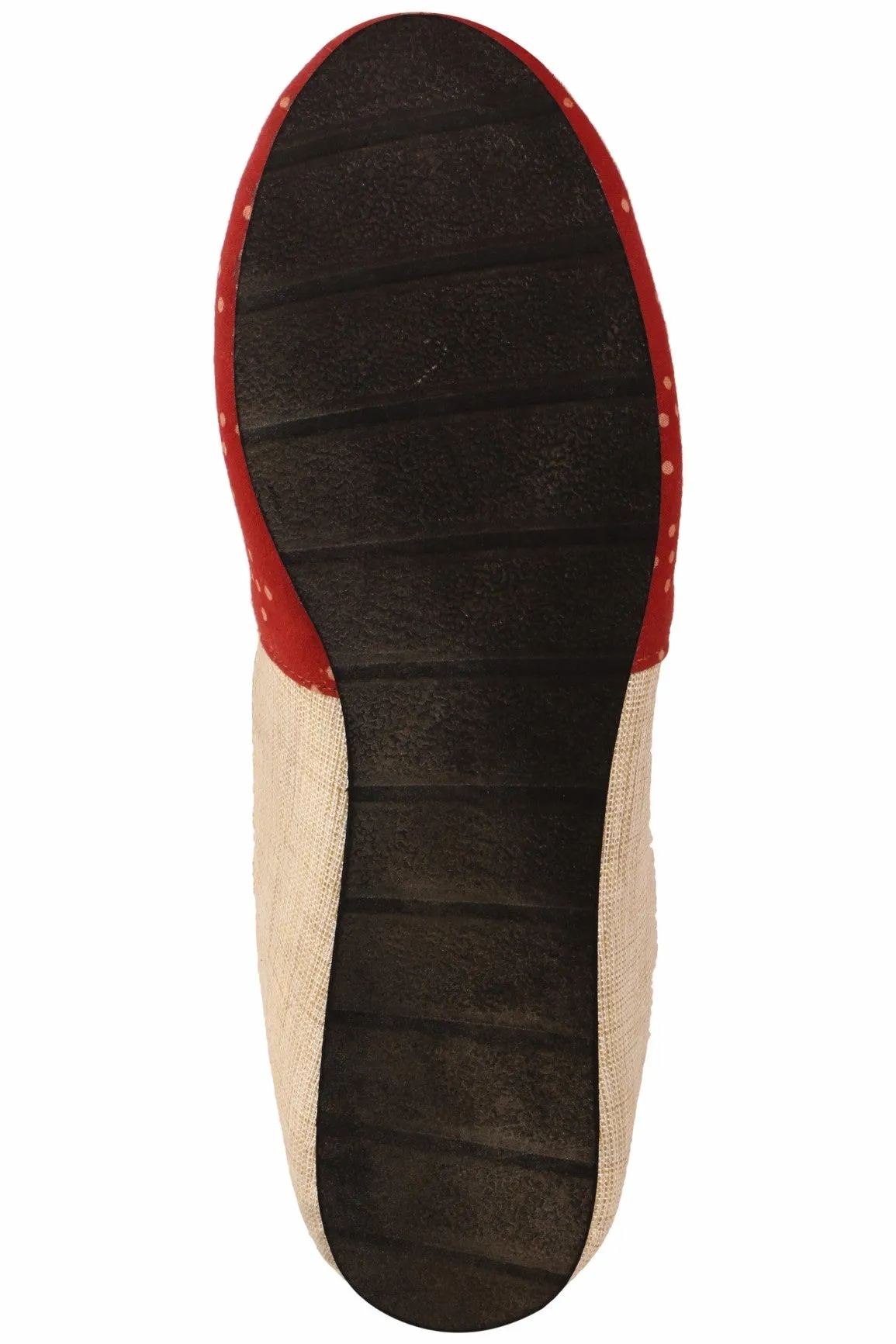 Spotted Carmine | Handcrafted Vegan Slip-On Shoes for Women