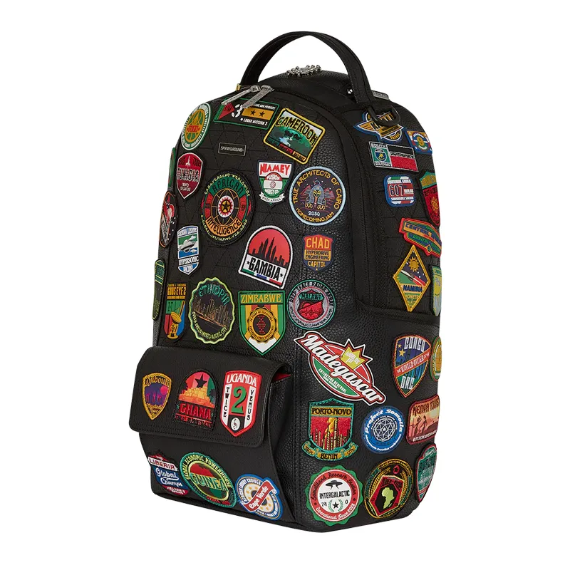 Sprayground - #209 A.I. The 54 (Patches of Africa) Cargo Backpack