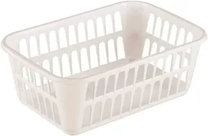 Sterilite 16088048 Medium White Plastic Storage Baskets 11-1/4" x 8" x 4-1/4" - Quantity of 30