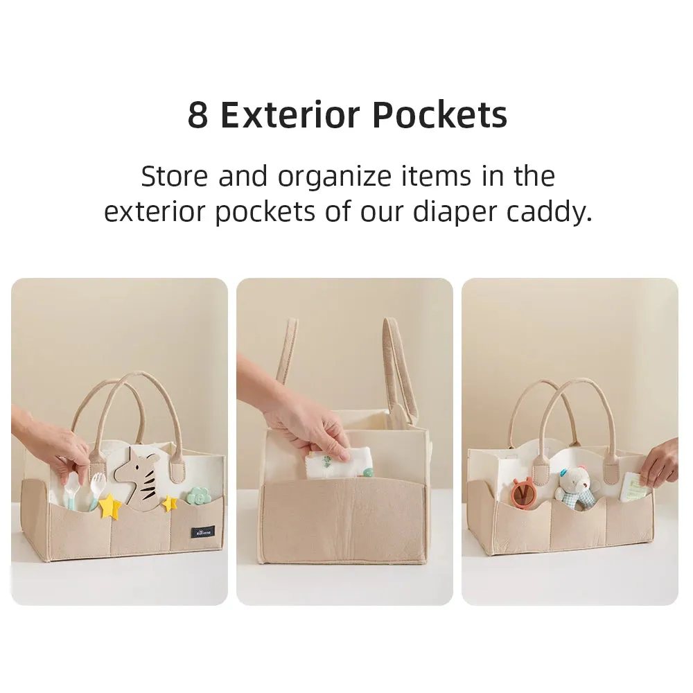 Sunveno Baby Diaper Caddy Organizer Portable Holder Bag
