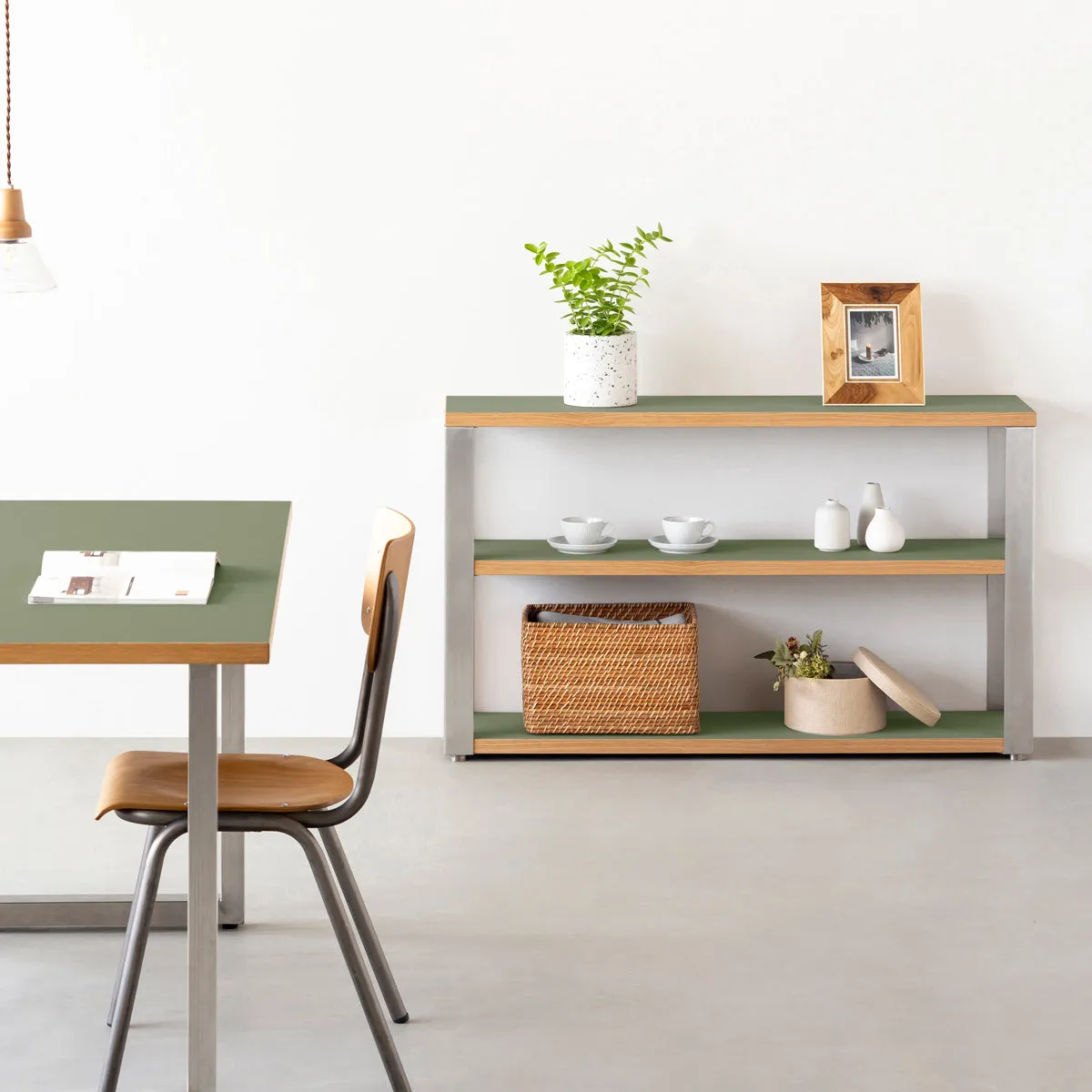 THE STORAGE SHELF / リノリウム 全24色 × Stainless