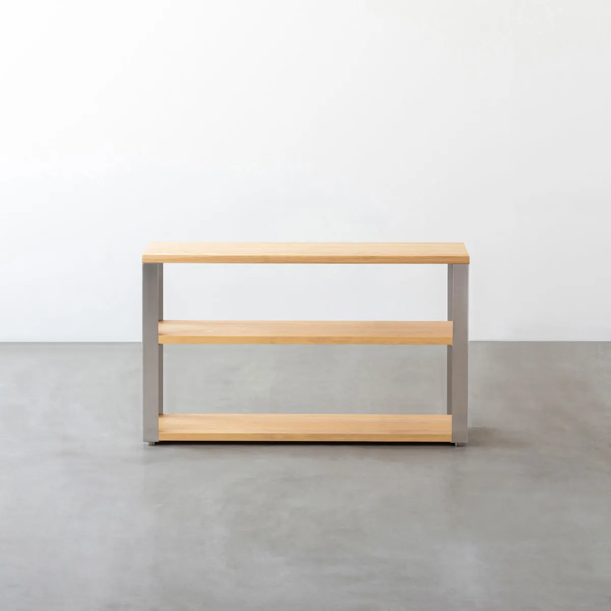 THE STORAGE SHELF / 無垢 ホワイトアッシュ × Stainless