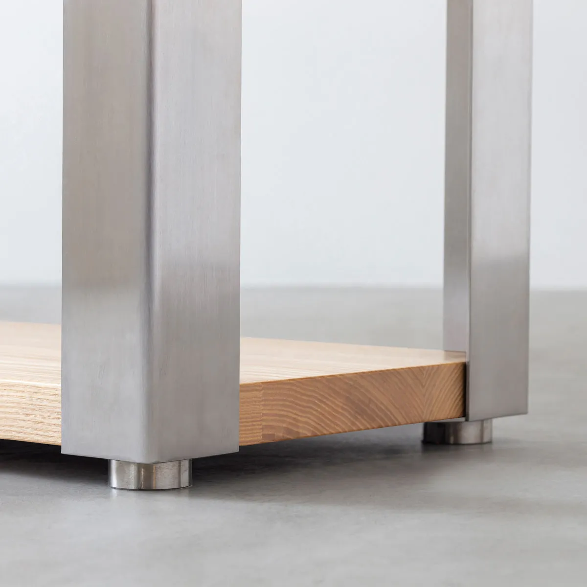 THE STORAGE SHELF / 無垢 ホワイトアッシュ × Stainless