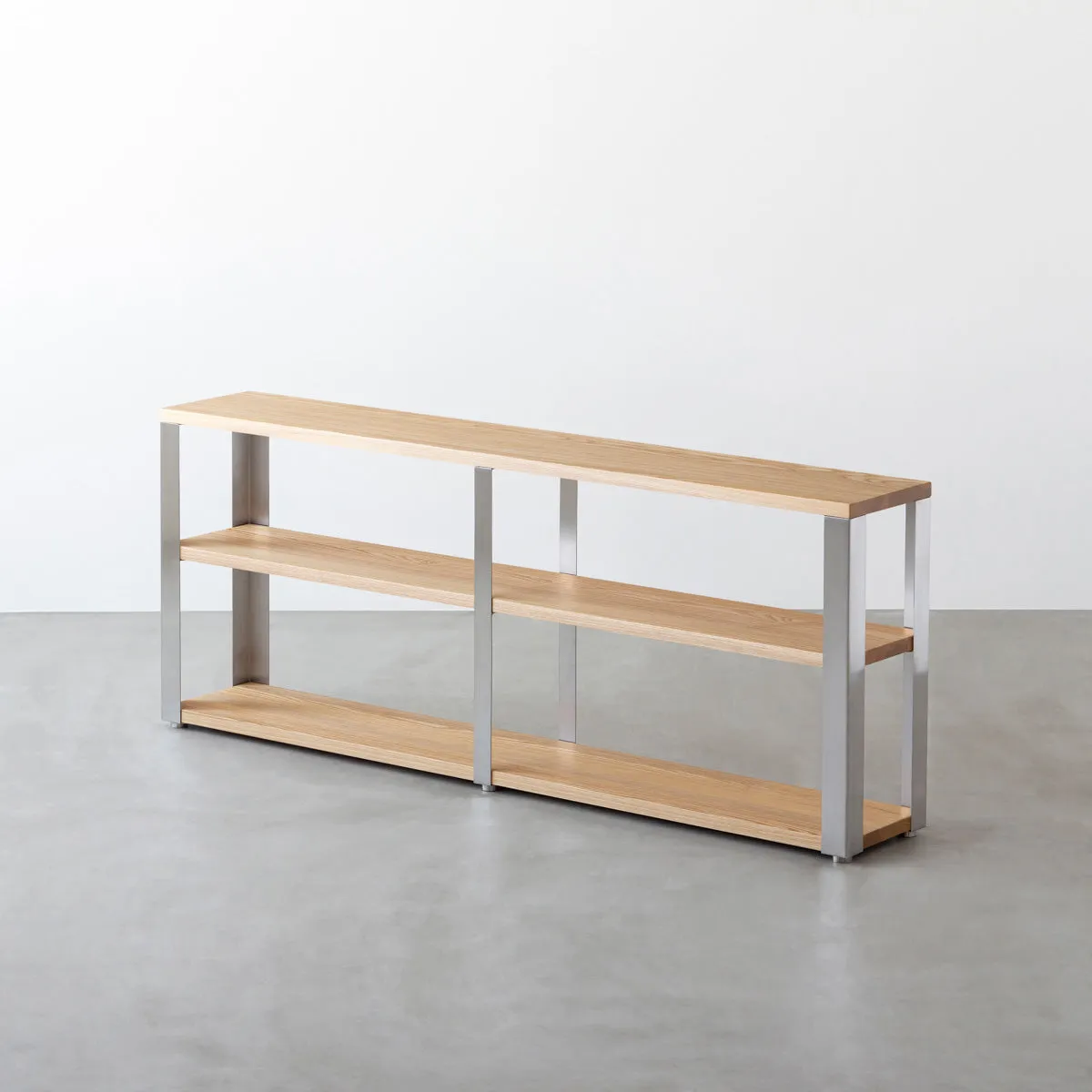 THE STORAGE SHELF / 無垢 ホワイトアッシュ × Stainless