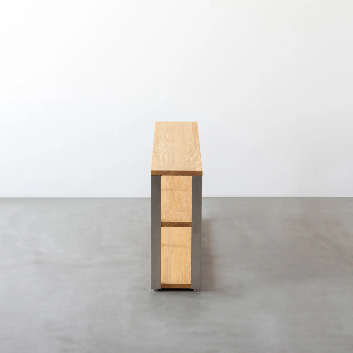 THE STORAGE SHELF / 無垢 ホワイトアッシュ × Stainless