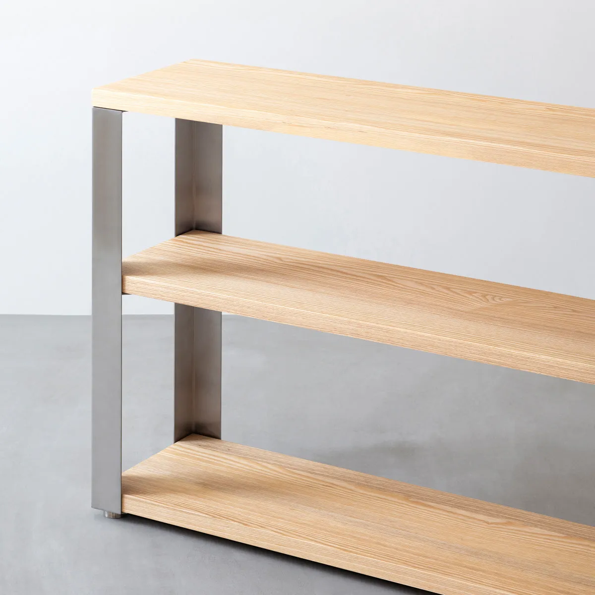 THE STORAGE SHELF / 無垢 ホワイトアッシュ × Stainless