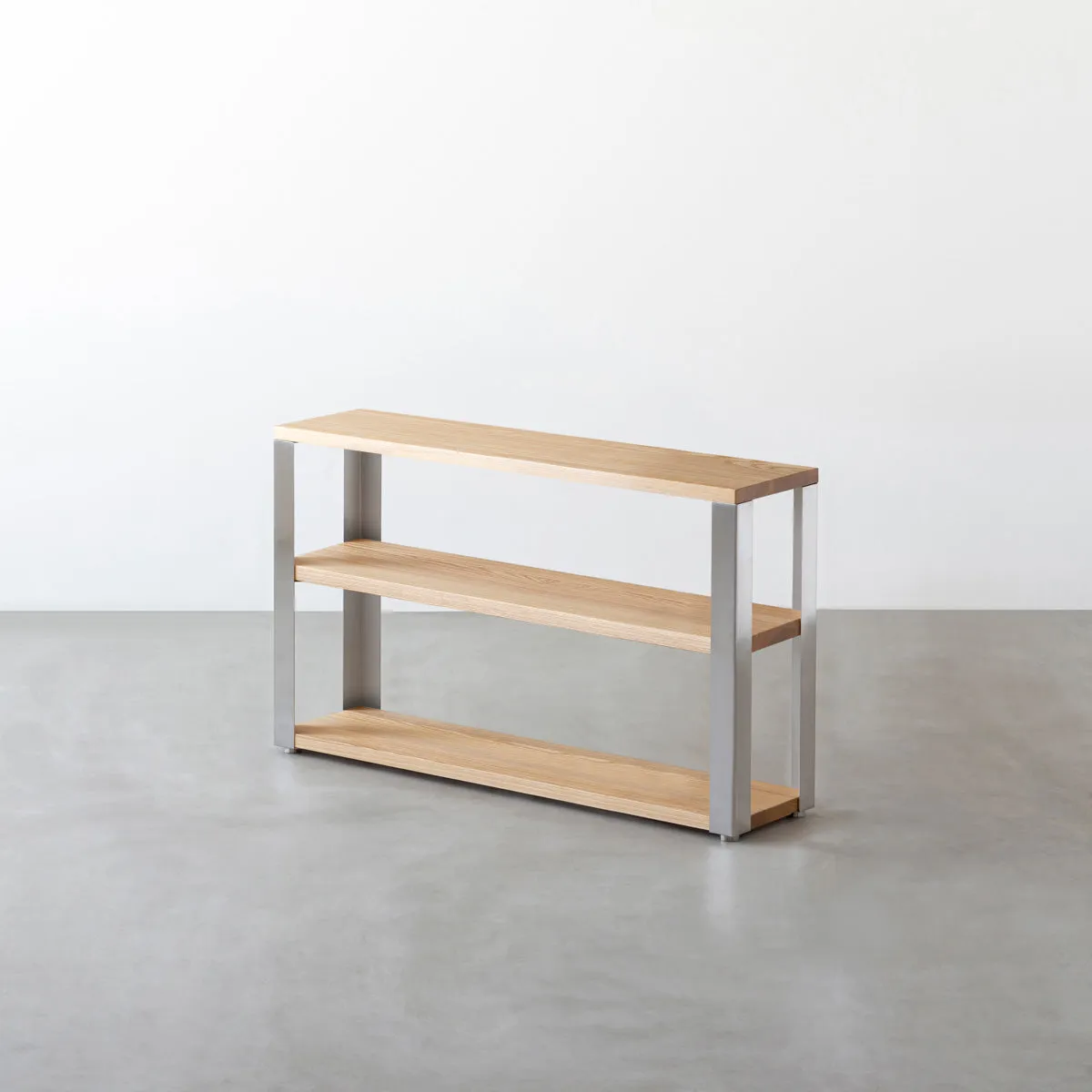 THE STORAGE SHELF / 無垢 ホワイトアッシュ × Stainless