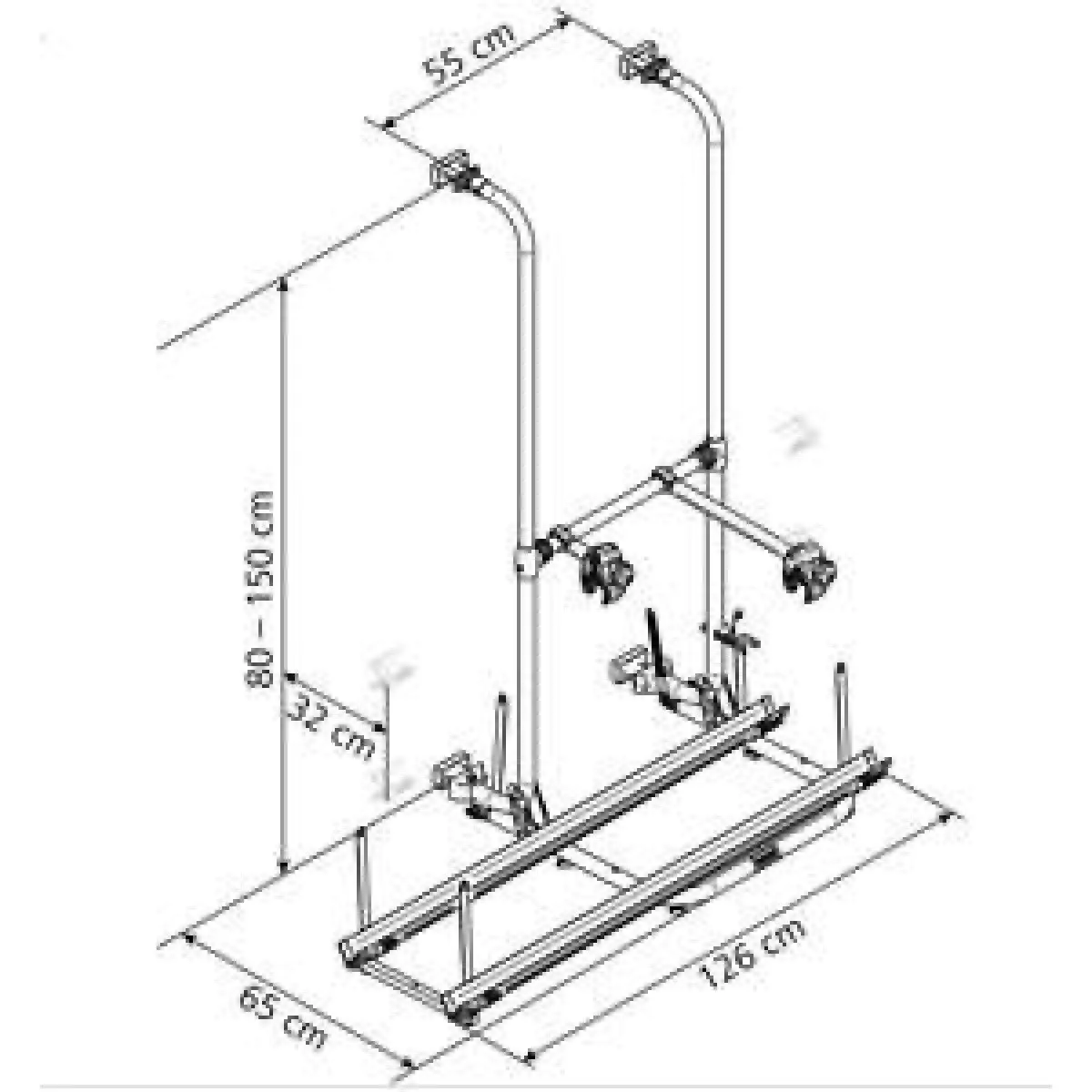 Thule Bike Rack Sport Compact G2 Van Double Door Version