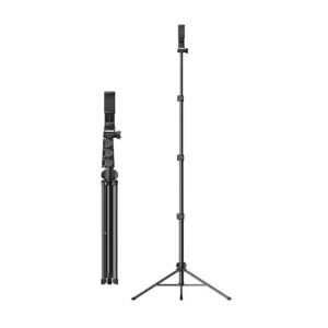 UGREEN LP337 3-Section Foldable Aluminum Tripod with Integrated Phone Mount and 170cm Max Height for Smartphones and Cameras | 90235