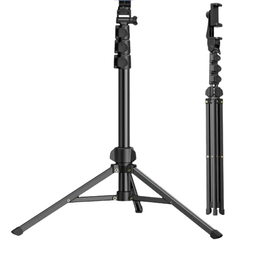 UGREEN LP337 3-Section Foldable Aluminum Tripod with Integrated Phone Mount and 170cm Max Height for Smartphones and Cameras | 90235
