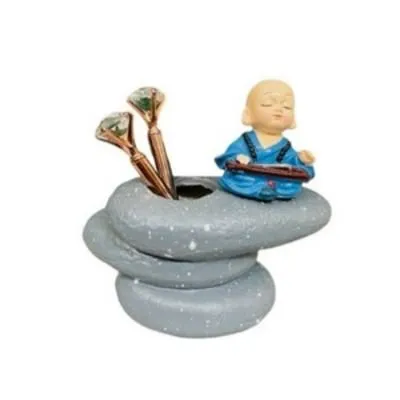 Unique Meditating Monk Pen Stand |  Stationary Gifts [ Gifts for House Warming]