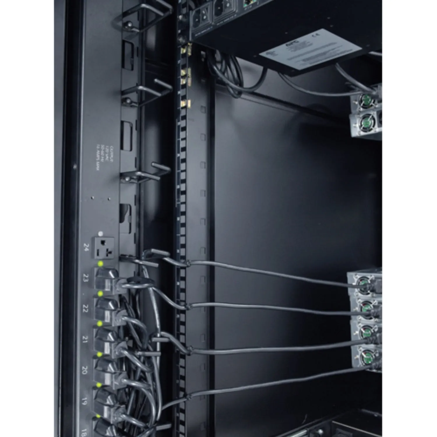 Vertical Cable Organizer, 8 Cable Rings, Zero U AR8442