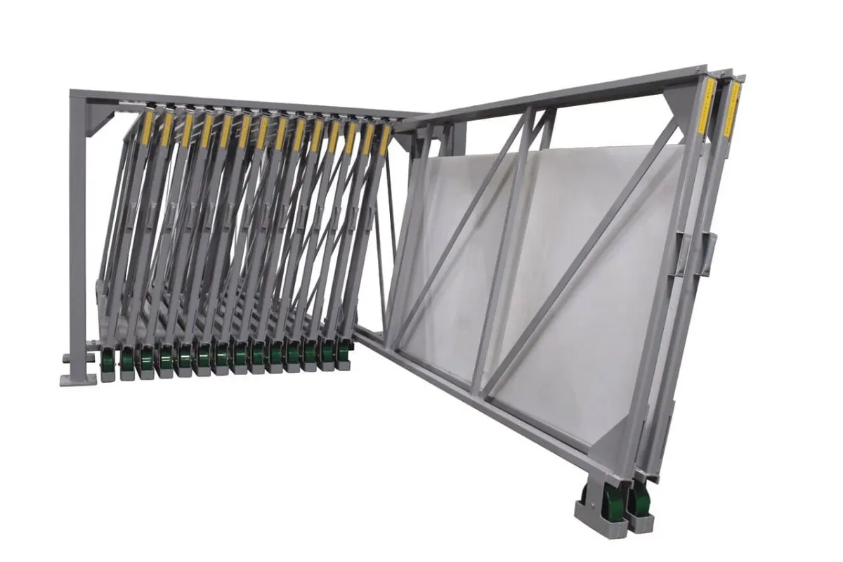 Vertical Glide Out Slab Storage Rack