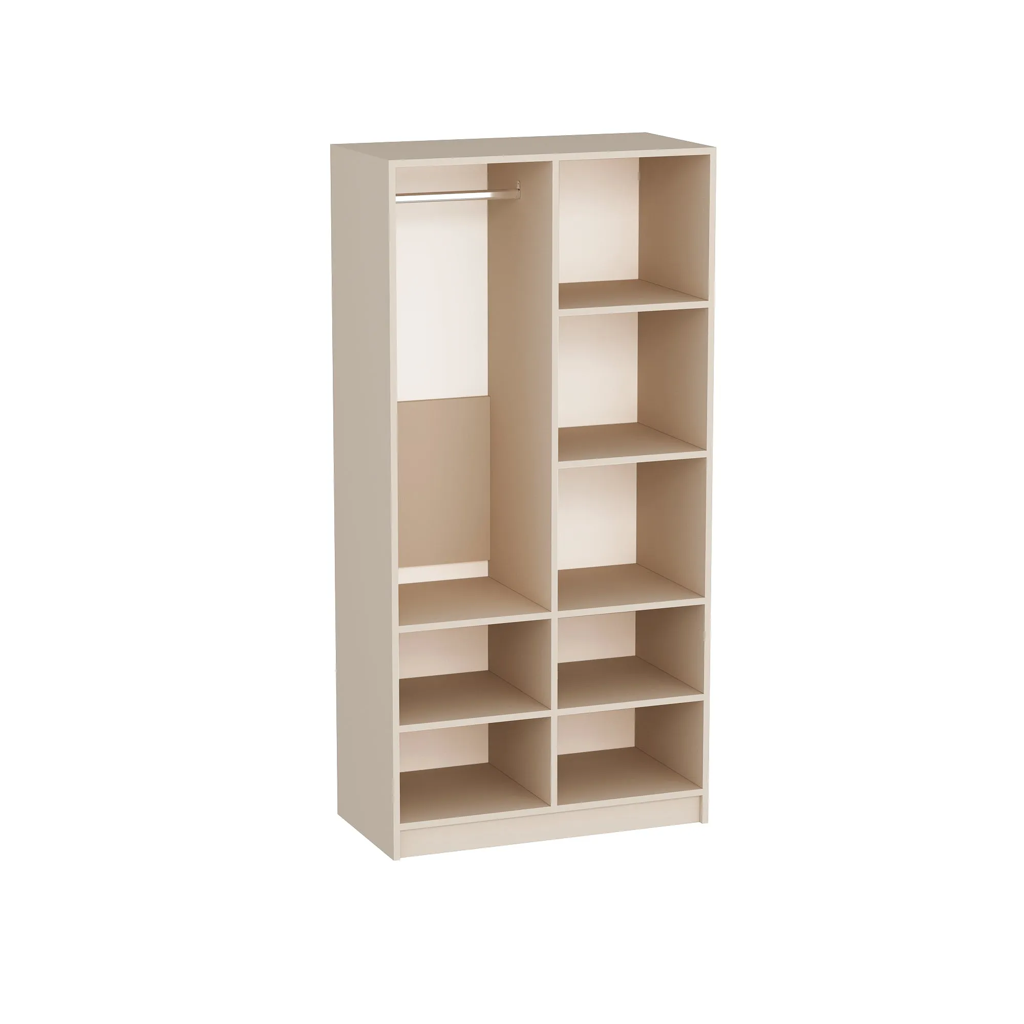 Viola Wardrobe with Cabinets and Shelves