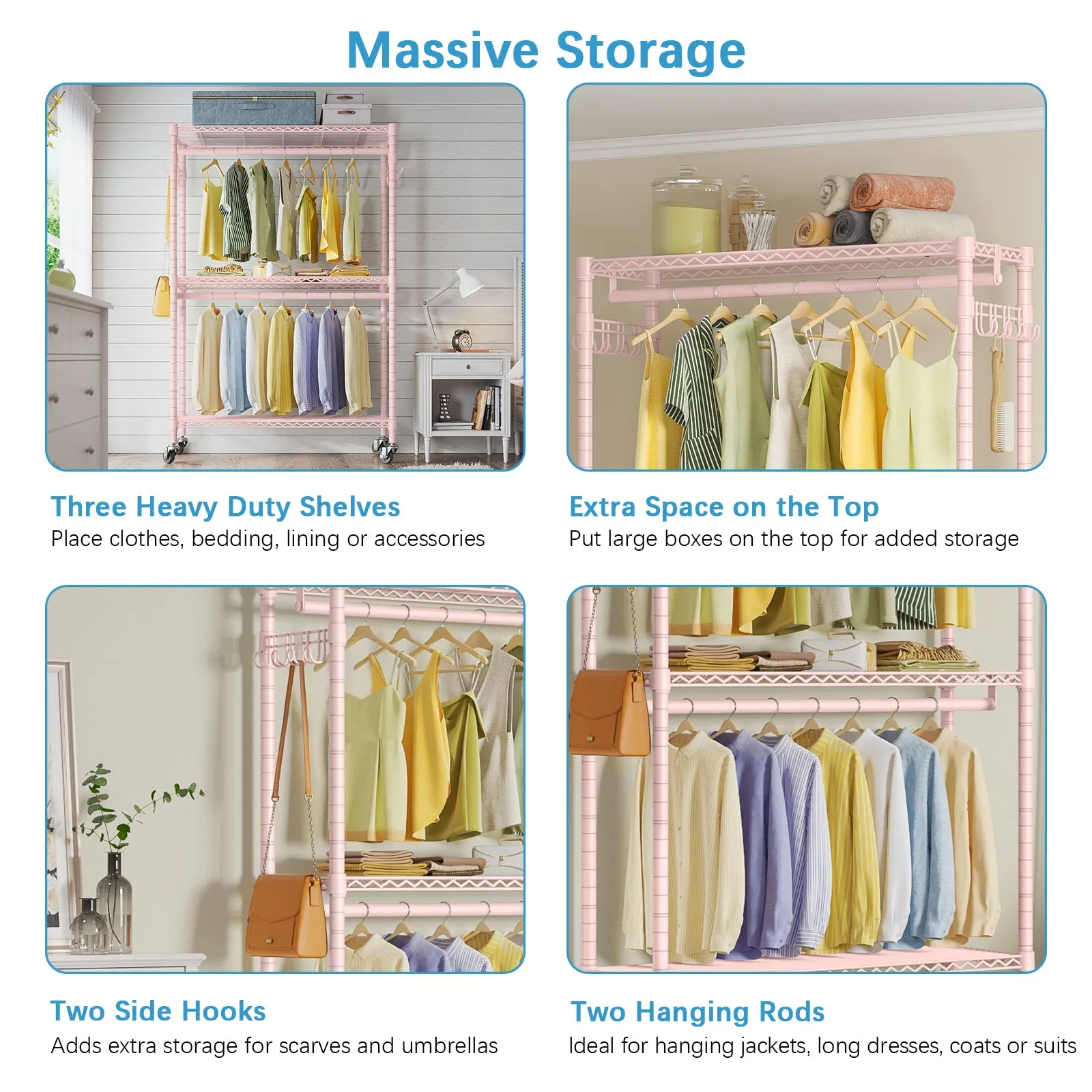 VIPEK R2 Plus Rolling Garment Rack
