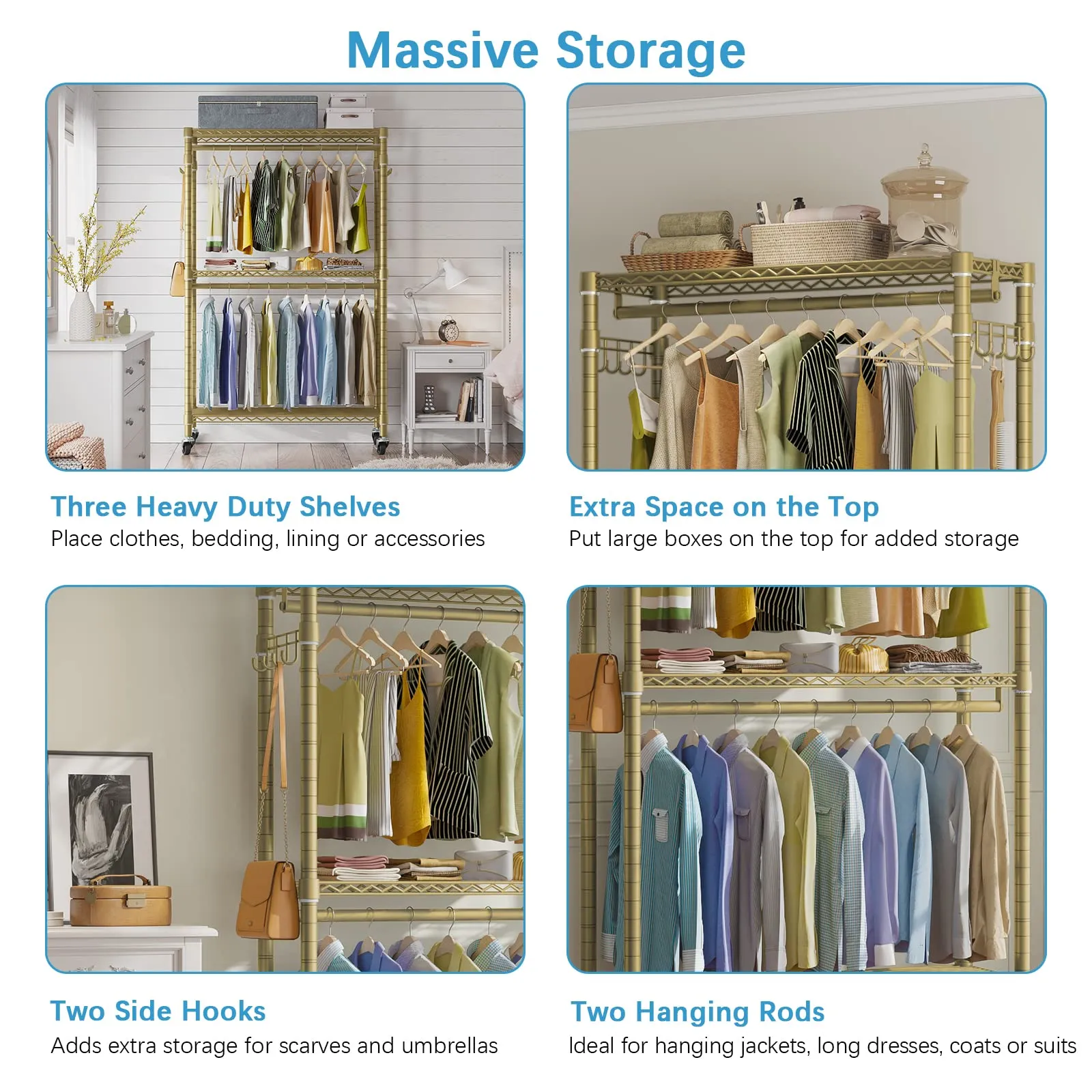 VIPEK R2 Plus Rolling Garment Rack