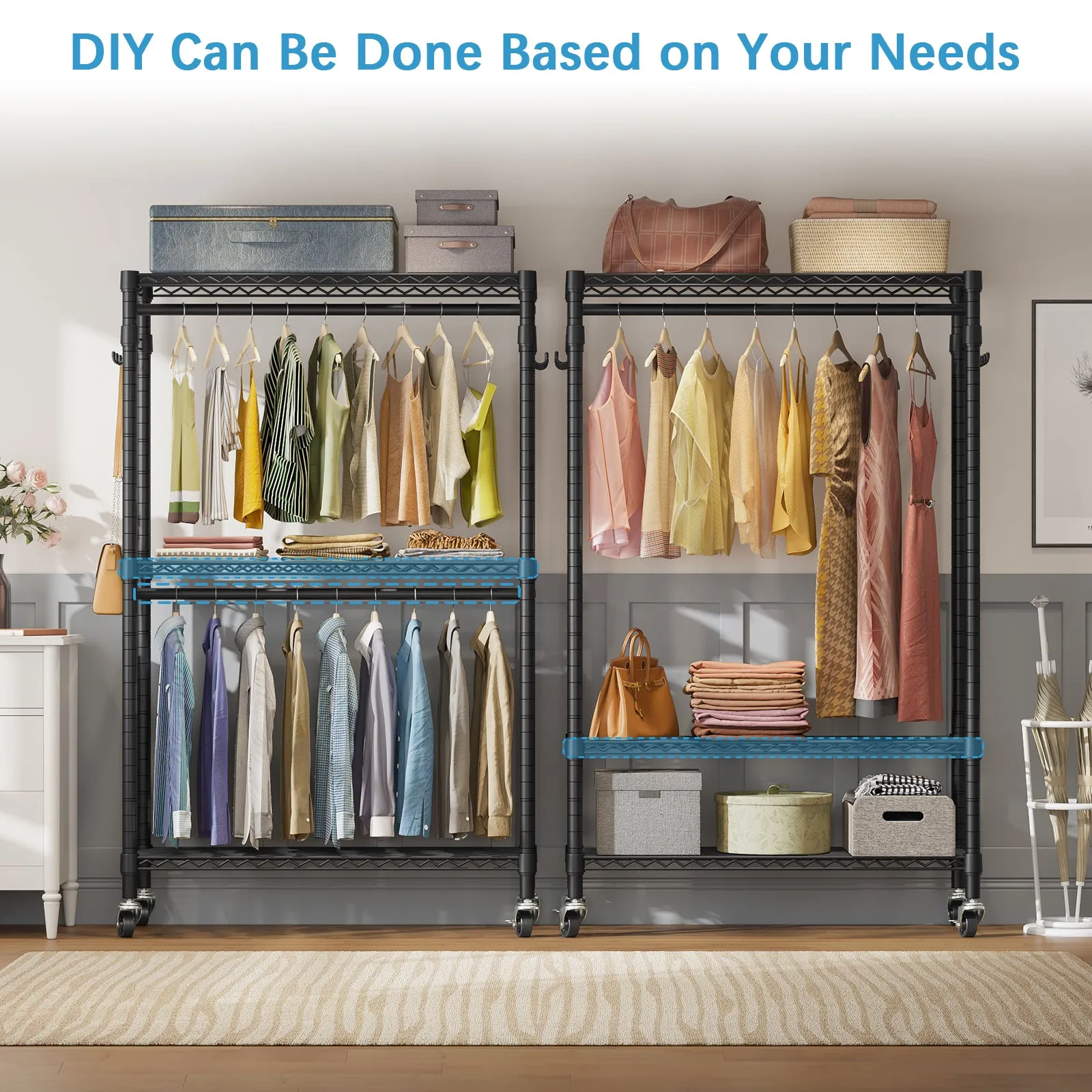 VIPEK R2 Plus Rolling Garment Rack