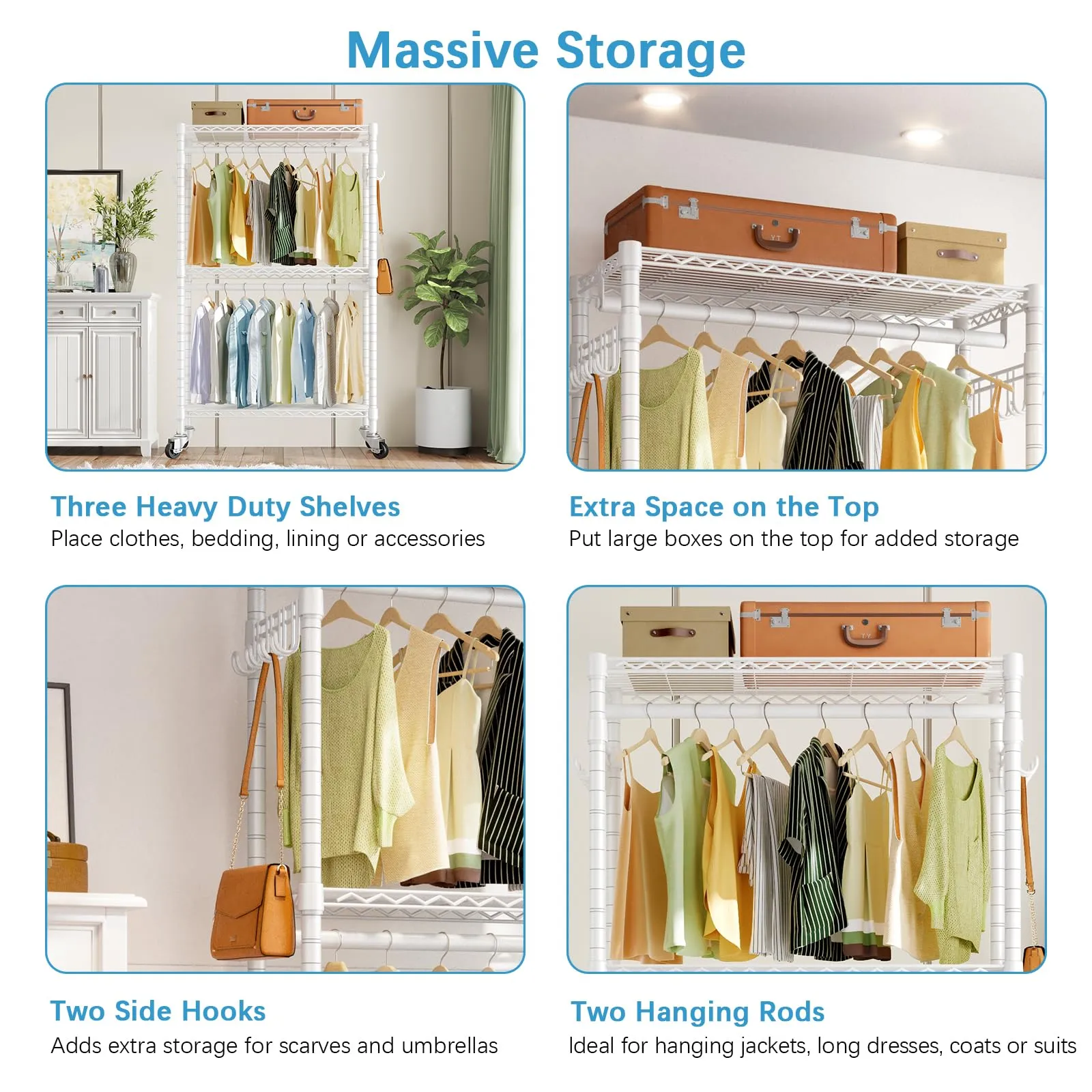 VIPEK R2 Plus Rolling Garment Rack
