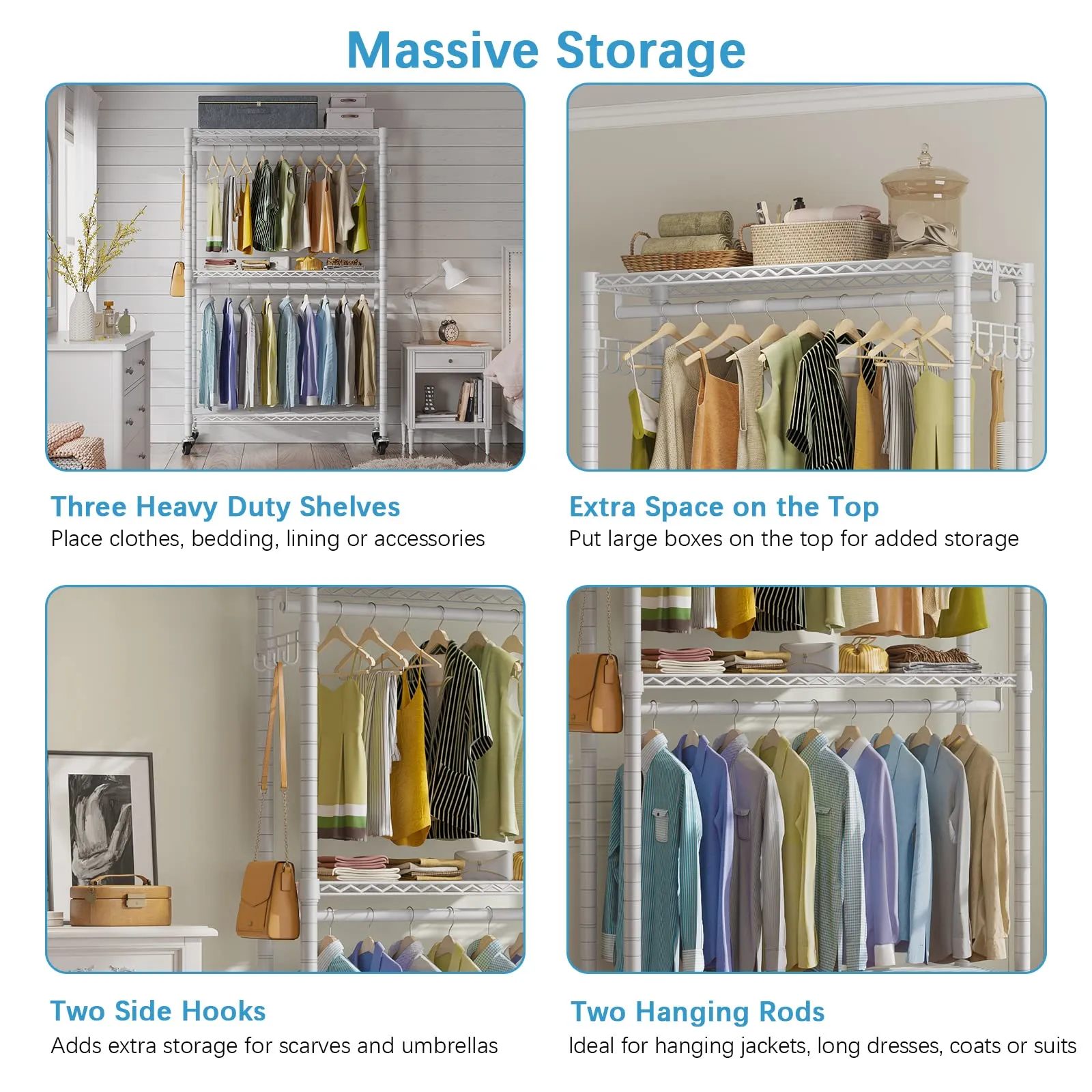 VIPEK R2 Plus Rolling Garment Rack