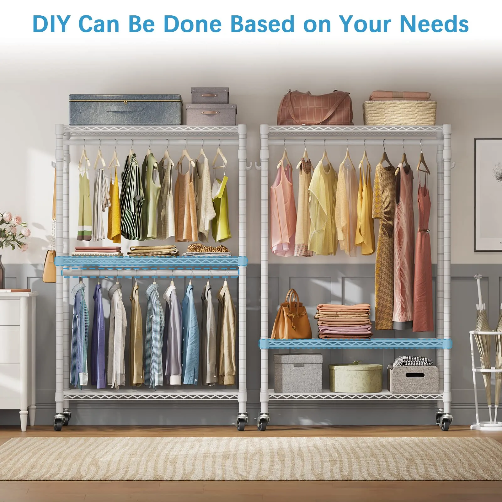VIPEK R2 Plus Rolling Garment Rack
