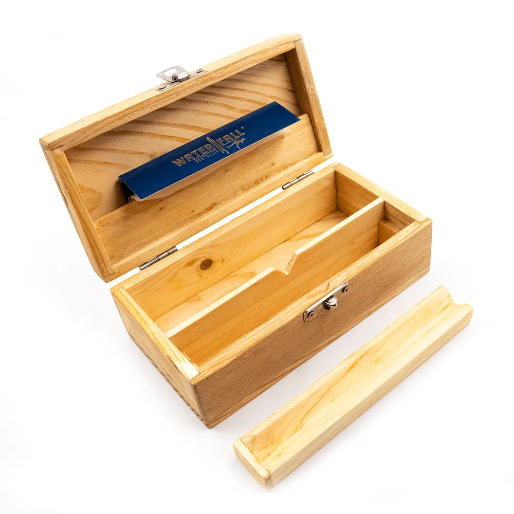 Waterfall Recycled Wood Rolling Box - Medium