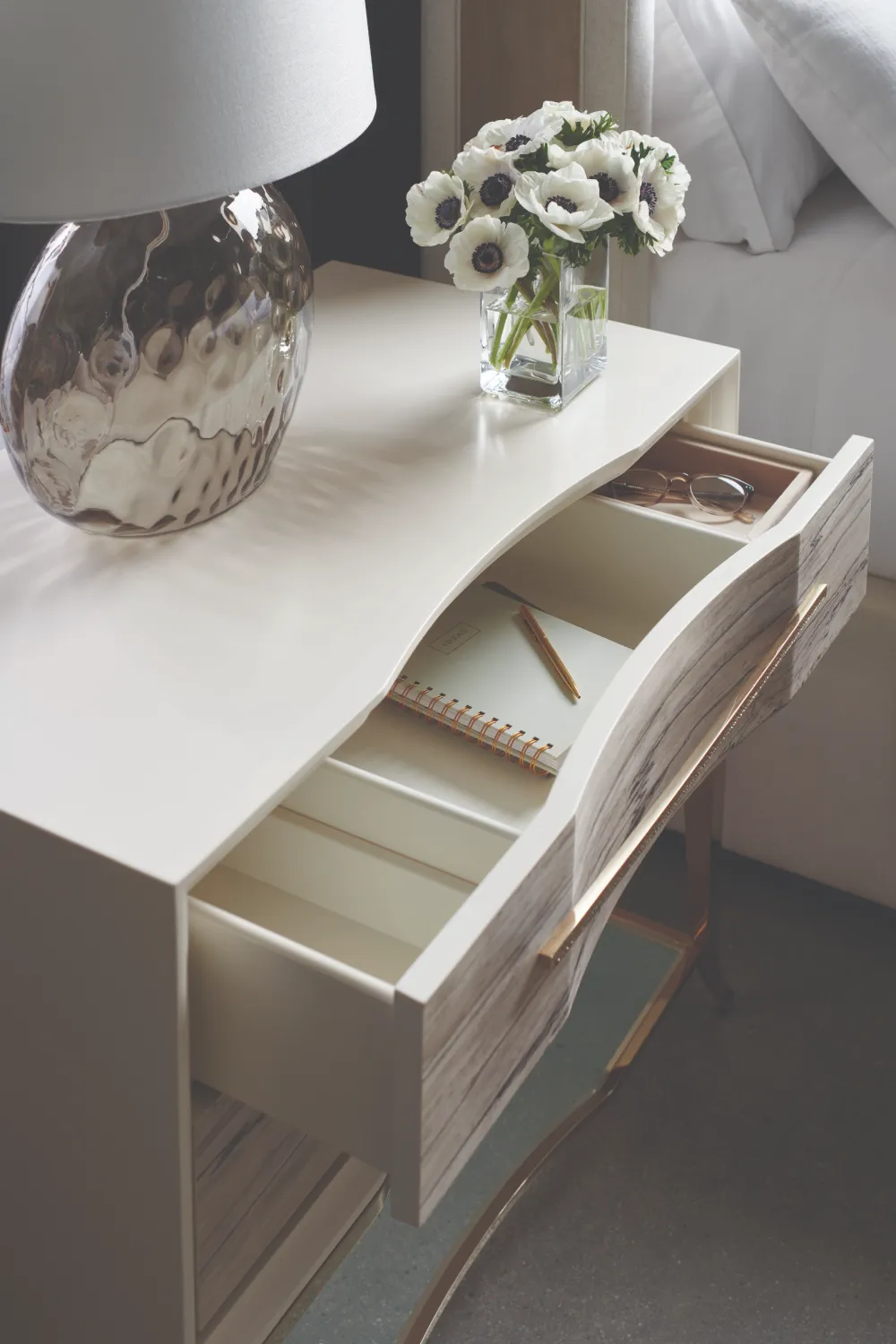 White Maple Nightstand | Caracole Natures Rhythm